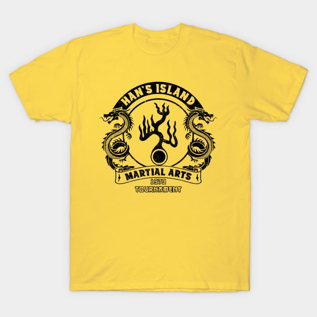 Han's Island Martial arts tournament T-Shirt by OniSide